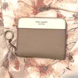 Kate spade purple and white wallet